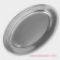 Oval tray made of stainless steel of a share, 30 × 20 cm, silver color