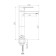 Cersanit Brasko A63024 shell mixer, tall, drain set