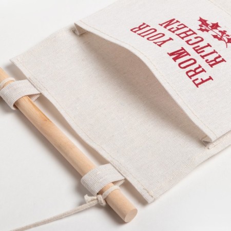 Pocket textile Ethel "From Kitchen" 2 departments, 41x20 cm-5