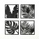 Nast -wall decor, a panel for an interior of wood "leaves", 4 modules 31 x 31 cm