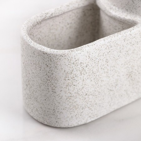 A dispenser for a detergent with a sponge stand and a minimum brush, 350 ml, white color-4