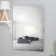 Mirror, wall -mounted, with sandblasting graphics, 80 × 60 cm