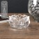 Glass of glass for 1 candle "Back" transparent 3.5x5.8x5.8 cm