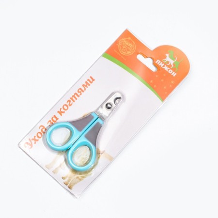 Cooperus scissors curved, hole 7 mm, blue with gray-5