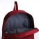 School backpack of textiles on lightning, Fulldorn, 3 pockets, burgundy color