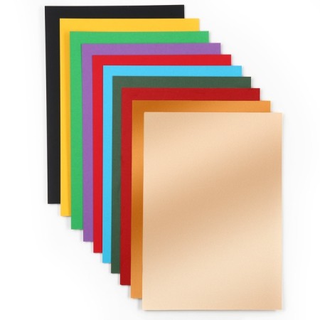 Cardboard color with sparkles, A4, 10 sheets, 10 colors, moped, bilateral, in the folder, 250 g/m², Spider-Man.-2