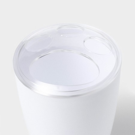Set for the bathroom “Standard”, 4 subjects: soap dispenser, soap dish, 2 cups, 24 × 8 × 17 cm, white color-4