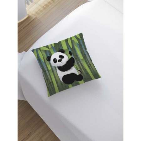Pillow Pillowcase "Happy Panda", on a zipper, size 45x45 cm-1