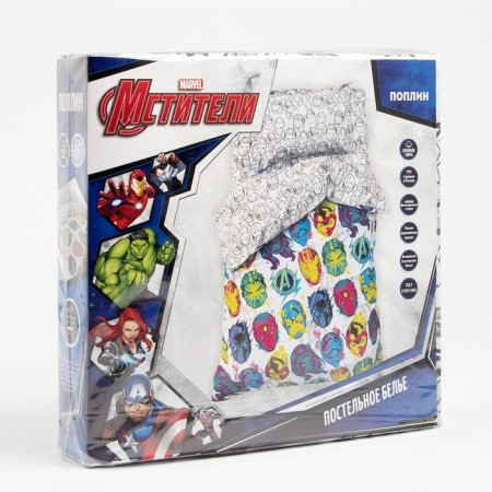 Bed linen 1.5 joint ventures “Avengers” 143x215 cm, 150x214 cm, 50x70 cm -1 pcs, pryl-4