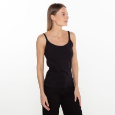 T -shirt female, black color, size 44