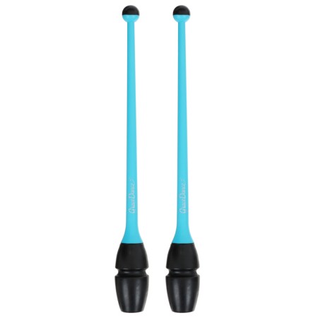 Bulas for rhythmic gymnastics inserted Grace Dance, 41 cm, blue/black color-2