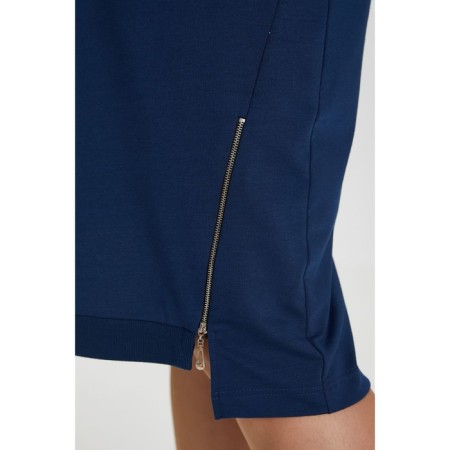 Women's dress, size 62, blue color-5