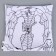 Pillowcase for coloring "Web", 30 x 30 cm