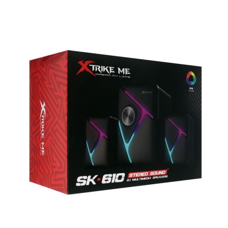 Computer speakers Xtrike Me SK-610, 2x3 W + 5 W, USB, backlight, black-4