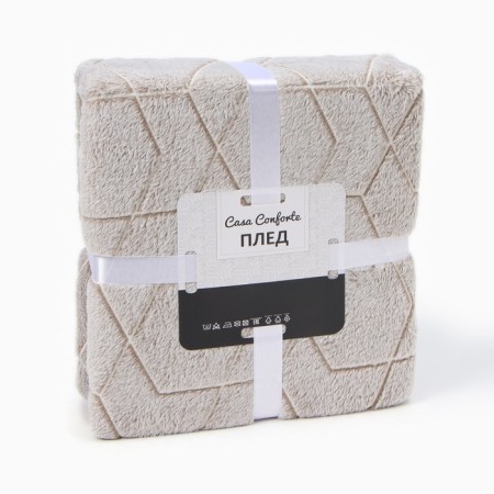 Gumming -luminous Casa Conforte Stella Geometry, 150x200 cm, Beige color, flannel 190 g/m, polyester-7