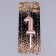 Candle in the Cake "European", number "1", 6 cm, pink gold