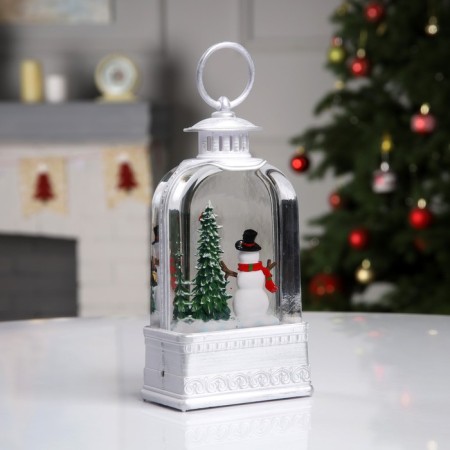 LED figure “Lantern with a snowman” 10.7 × 20.5 × 6-2