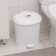 Bucket with pedal, 12 l, white color