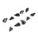 Cargo-EXCCentrik Painted Disassembly Yaman 10 pcs., 36 g, black