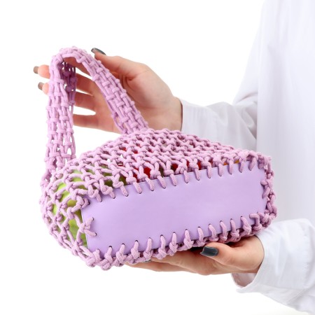 ALOSKA 20 x 30 cm, handle 10 cm, cell 1.5 cm, lilac-2