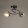 Redo chandelier 2he27 40W Black-chromium 45x30x28 cm
