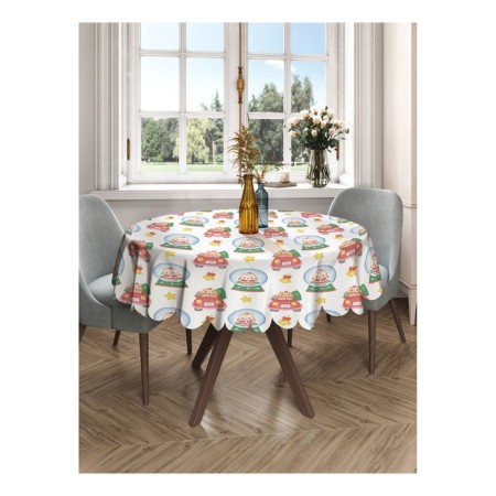 The tablecloth "Fairytale cats", round, Saten, d = 150 cm-2