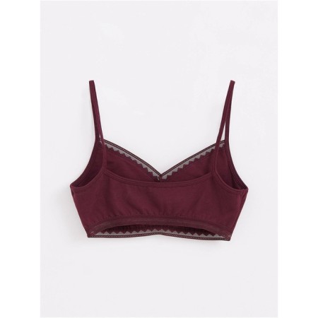 Bustier Female Conte Elegant Classic Basic, XS size, Bordo color-5