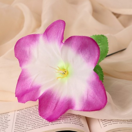 Artificial flowers "Hippeastrum" d = 12 cm, h = 23 cm, white-lilac-1