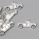 Decor metal "Truck" silver 1.4x2.6 cm