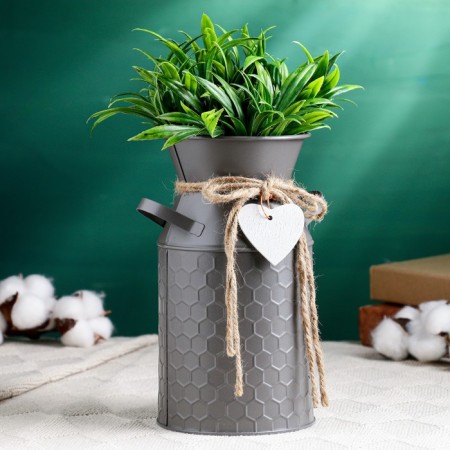 Kashpo - Vase "Kira" gray, 19x10x10cm-1