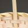 Wicker basket, d23 x 17 x 10/36 cm, yellow, bamboo