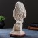 Figure "Owl with a book on a stand" 18x21x34cm aged