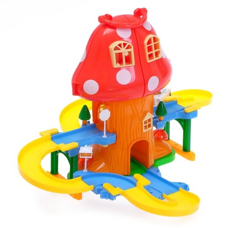 The Mushroom House railway, light and sound effects, works from batteries-1