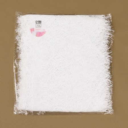 Lace cilia, 140 mm × 3 ± 0.5 m, white color-3