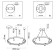 Suspended lamp IP20 LED 45W+15W 1952lm 3000-6000K