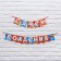 Garland on the tape "Happy Birthday!", Length 215 cm