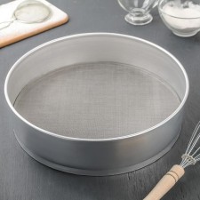 Aluminum sieve, d = 30 cm, stainless mesh