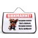 Bag - Frame Animal Carriage, 50 x 25 x 28 cm white with a dog