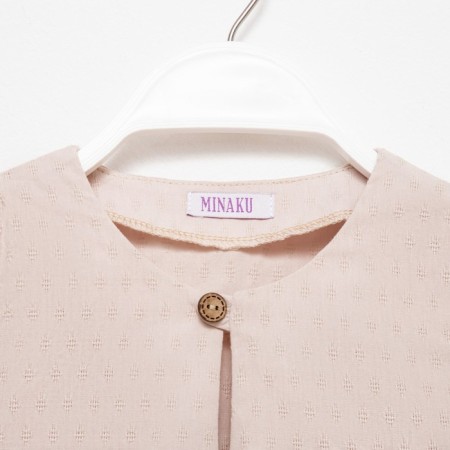 Set for a boy (shirt, shorts) minku: Cotton Collection Beige color, height 134-5