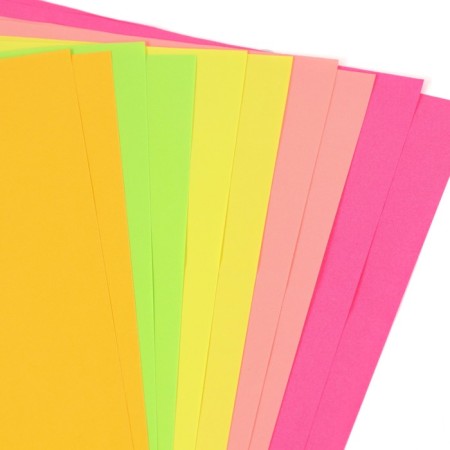 Colored paper tinted, neon, A4, 10 sheets, 5 colors, non-nominated, bilateral, in a package, 80 g/m², Spider-Man, Spider-3