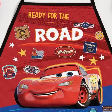 Apron with overshrower children's "Cars", 49x39 cm-7