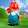 Garden figure "Dwarf with vegetables" 24x33x54cm