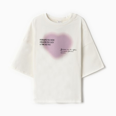 T -shirt Children's Minaku Milk color, height 134 cm-5