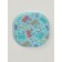 Pocket mirror “pattern”, with a stand, 8 × 8 cm, blue color