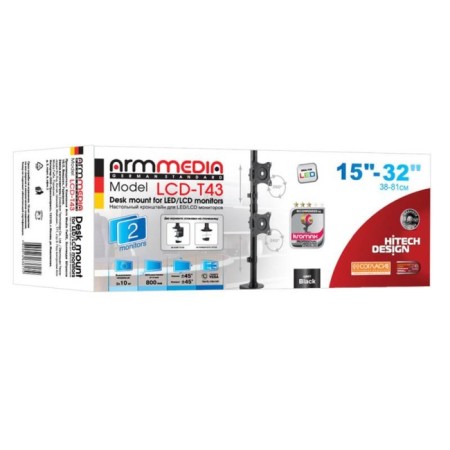 ARM Media LCD-T43 Black 15 "-32" Max.20kg Table Turn and SC 102950-3