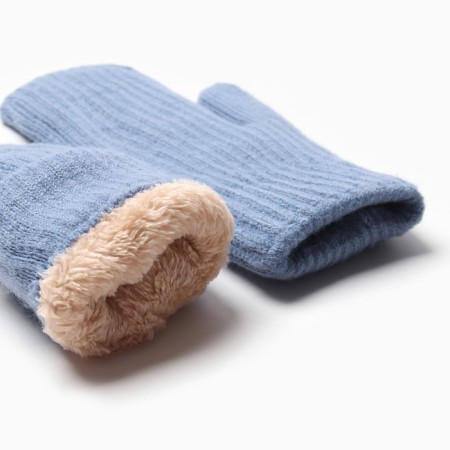 Women's mittens for claim Minaku Rubchik 22 cm blue-2