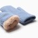 Women's mittens for claim Minaku Rubchik 22 cm blue