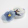 Flowers edible "Viola light blue" for cupcakes, cakes and drinks, 5 pcs.