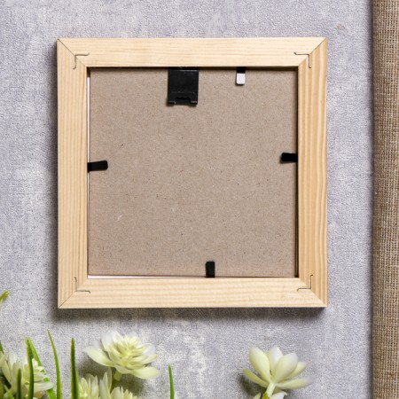 Photo frame pine С24 oak 10x10 cm (plastic screen)-3