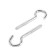Boar-half-deck tundra, white zinc, 4x50 mm, 2 pcs